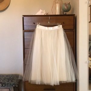 Alexandra Grecco Cream Tulle Skirt